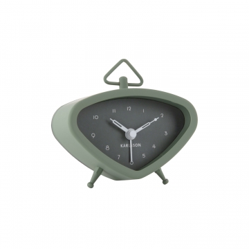 Ρολόι Ξυπνητήρι Karlsson Mini Triangle Green