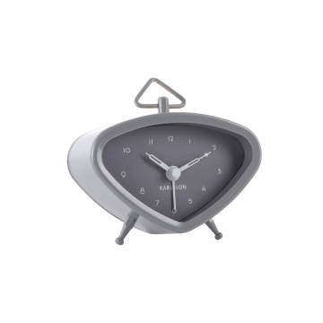 Alarm Clock Karlsson Mini Triangle Grey