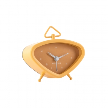Alarm Clock Karlsson Mini Triangle Yellow