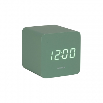 Alarm Clock Karlsson Spry Square Grayed Jade
