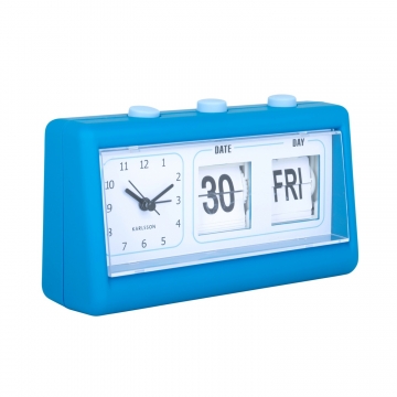 Alarm Clock Karlsson Data Flip Bright Blue