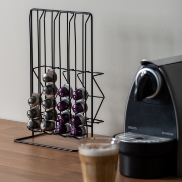 Coffee Capsule Holder Wired Black