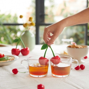 Tea Infuser Cherry Double