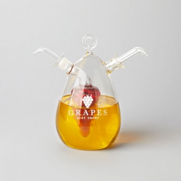 Cruet Glass Grapes