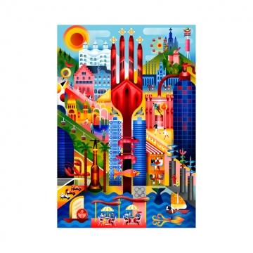 Puzzle Barcelona 1000 pcs
