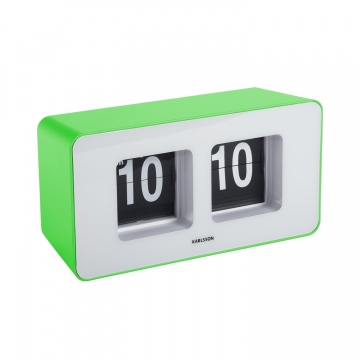 Table Clock Flip Karlsson Funky Bright Green