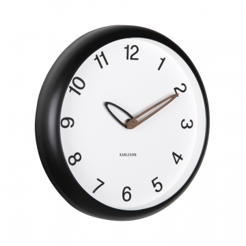 Wall Clock Karlsson Bella Black