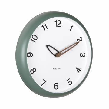 Wall Clock Karlsson Bella Jungle Green