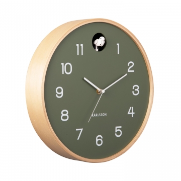 Ρολόι Τοίχου Karlsson Cuckoo Natural Jungle Green