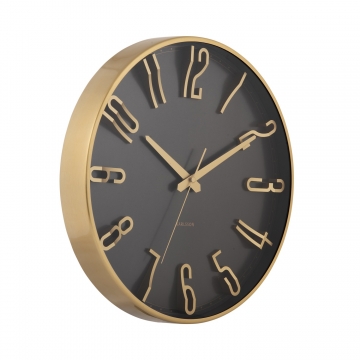 Wall Clock Karlsson Elevated Glam Black