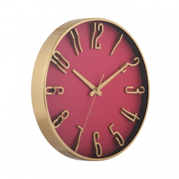Wall Clock Karlsson Elevated Glam Dark Pink