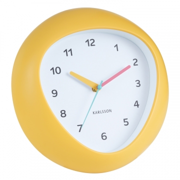 Wall Clock Karlsson Funky Vibes Bright Yellow