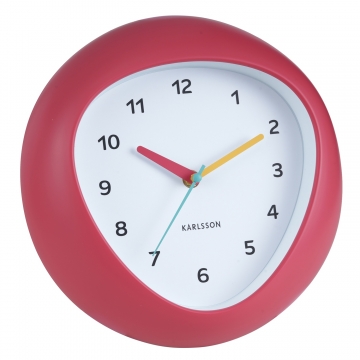 Wall Clock Karlsson Funky Vibes Scarlet Red