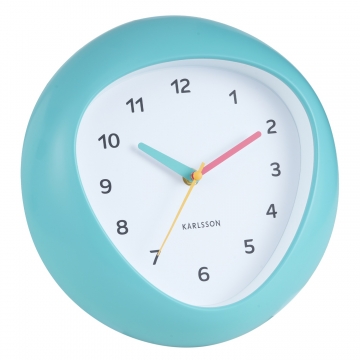 Wall Clock Karlsson Funky Vibes Turquoise Blue