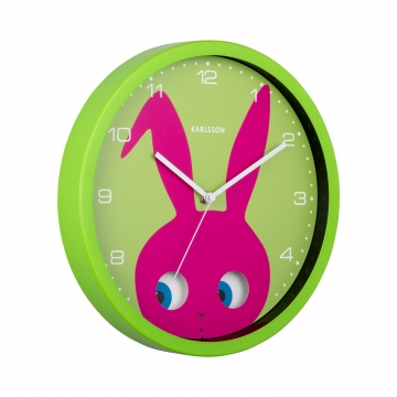 Ρολόι Τοίχου Karlsson Peekaboo Bunny