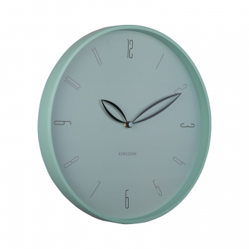 Wall Clock Karlsson Petals Misty Blue
