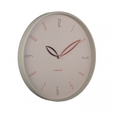 Wall Clock Karlsson Petals Warm Grey