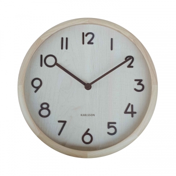 Ρολόι Τοίχου Karlsson Pure Bold Light Wood