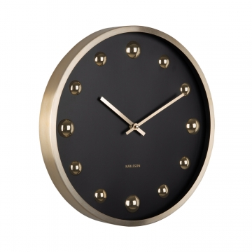 Ρολόι Τοίχου Karlsson Shiny Dots Black