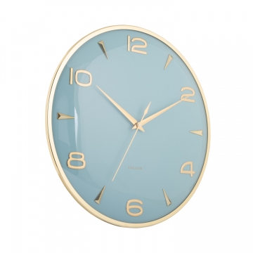 Wall Clock Karlsson Sienna Glow Misty Blue