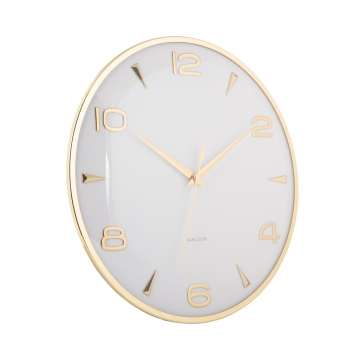 Wall Clock Karlsson Sienna Glow White