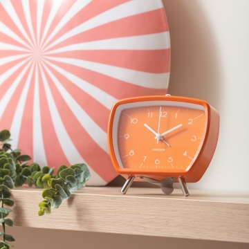 Ρολόι Ξυπνητήρι Karlsson Candy Circus Retro Orange