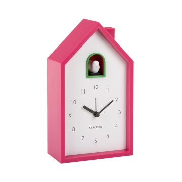 Alarm Clock Karlsson Modern Cuckoo Pink