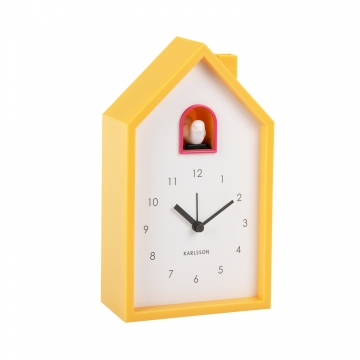 Ρολόι Ξυπνητήρι Karlsson Modern Cuckoo Yellow