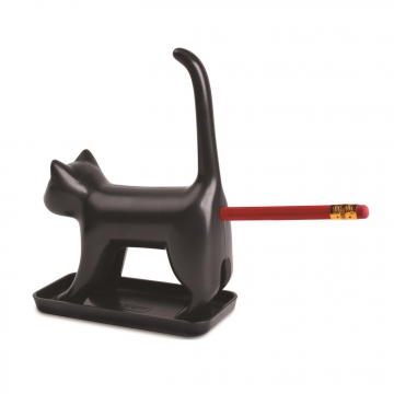 Pencil Sharpener with Sound Sharp end Cat Black