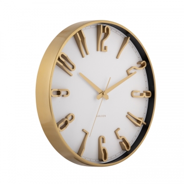Wall Clock Karlsson Elevated Glam White