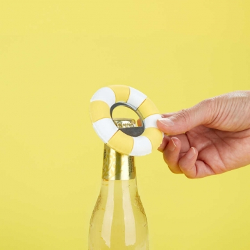 Bottle Opener Floats Yellow