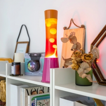 Lava Lamp Orange Pink