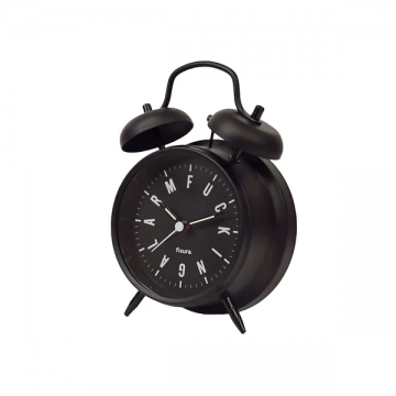 Alarm Clock Retro "Fucking Alarm" Black