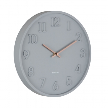 Wall Clock Karlsson Calma Dark Grey