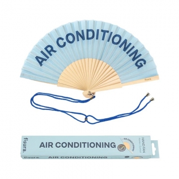 Hand Fan Air Conditioning Blue