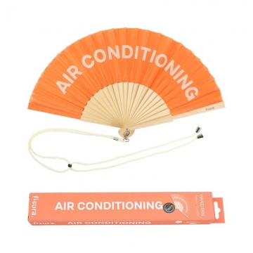 Hand Fan Air Conditioning Orange