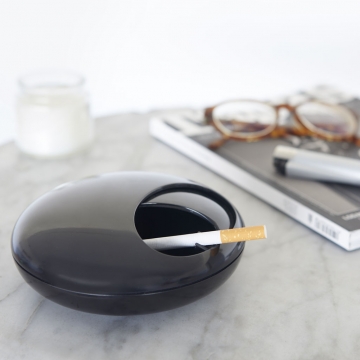 Ashtray Pebble Black