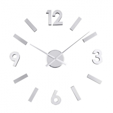 Wall Clock Sticker DIY Aluminium