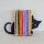 Bookends Hidden Cat Black