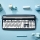Keyboard Bluetooth Typewriter Navy Blue