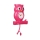 Ρολόι Τοίχου Εκκρεμές Karlsson Owl Bright Pink