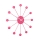 Ρολόι Τοίχου Karlsson Funky Spider Bright Pink