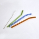Straws Glass Multicolor x4