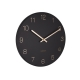 Wall Clock Karlsson Charm Engraved Numbers Black 30cm