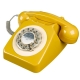 Telephone Retro 1960's 746 English Mustard