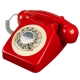 Τηλέφωνο Ρετρό 1960's 746 Box Red