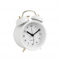 Alarm Clock Karlsson Classic Bell White Gold