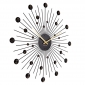 Wall Clock Karlsson Sunburst Crystal Black Large
