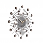 Wall Clock Karlsson Sunburst Crystal Black Medium