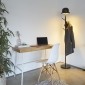 Coat Rack & Floor Lamp Chapeau Black
